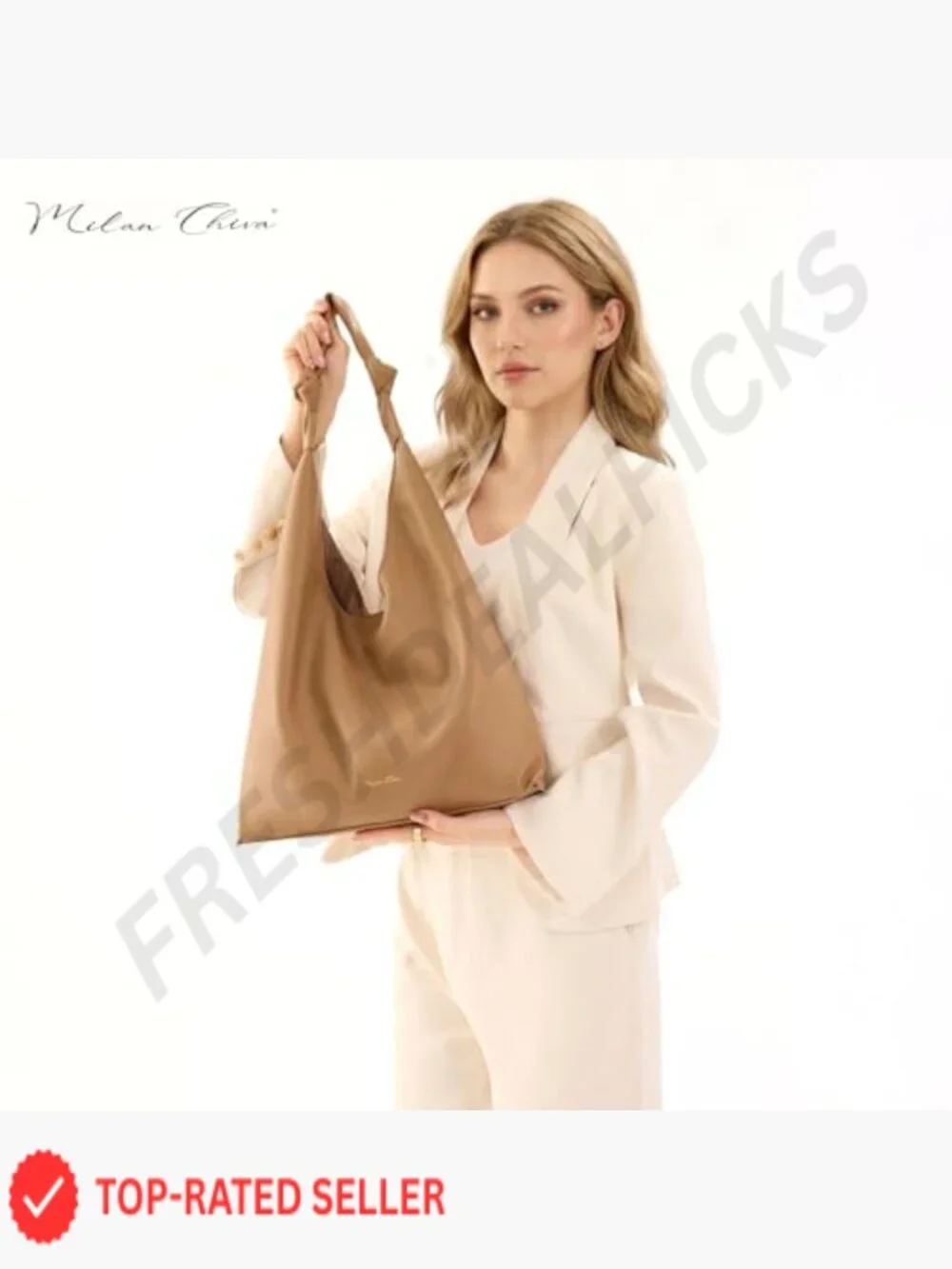Slouchy Hobo Tote Bag Spacious Shoulder Purse Minimalist Casual Work